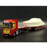 Mercedes Actros MP4 SLT 8x4 SL lowloader+yacht as a load Neeb WSI Truck Models