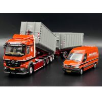 Mercedes Arocs hooklift truck + Mercedes Sprinter Rytter WSI Truck Models