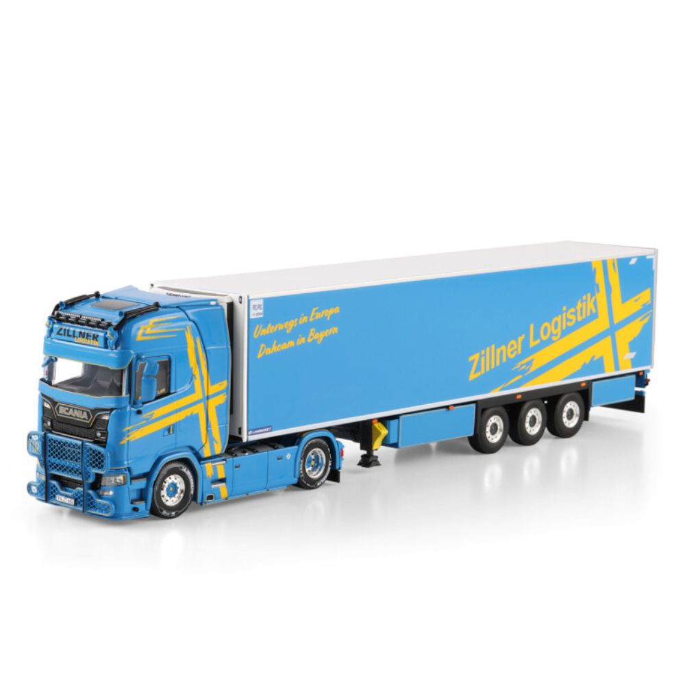 Scania S highline CS20H 4x2 reefer trailer Zillner WSI Truck Models
