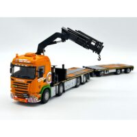 Scania streamline highline riged flatbed truck 8x2 with palfinger crane PK 92002 SH Holtrop vd Vlist WSI Truck Models