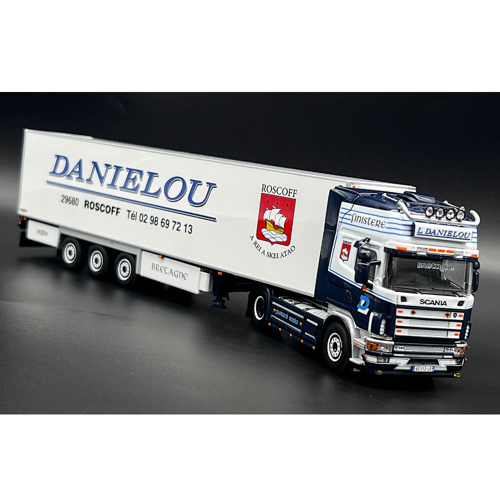 Scania 164L topline 4x2 reefer trailer Danielou WSI Truck Models