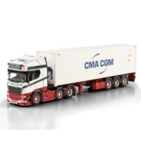 Scania R highline CR20H 6x2 flex container trailer+ 40ft reefer container carrier Vreugdenhil & van Wamelen WSI Truck Models