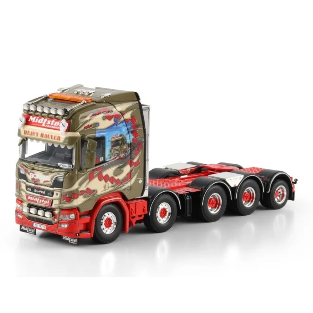 Scania R highline CR20H 8x4 with add on axle Midtstol WSI Truck Models
