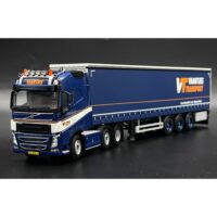 Volvo FH4 globetrotter 6x2 twin steer curtainside trailer Vaartjes Transport WSI Truck Models