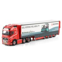 Volvo FH5 globetrotter XL 6x2 semi with curtain and ramps trailer Kloster AS WSI Truck Models